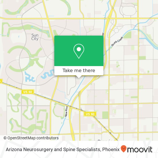 Mapa de Arizona Neurosurgery and Spine Specialists