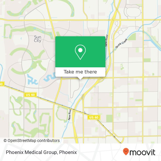 Mapa de Phoenix Medical Group