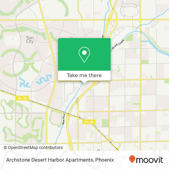 Mapa de Archstone Desert Harbor Apartments