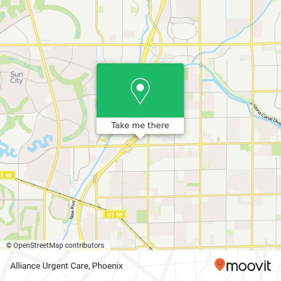 Alliance Urgent Care map