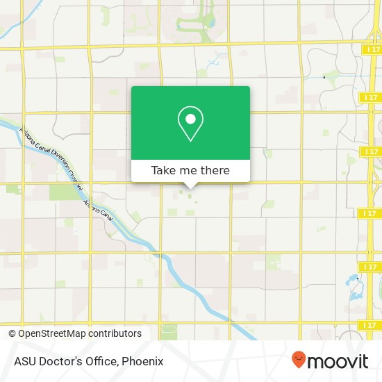 ASU Doctor's Office map