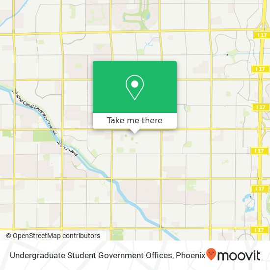 Undergraduate Student Government Offices map