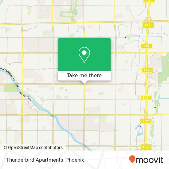 Thunderbird Apartments map