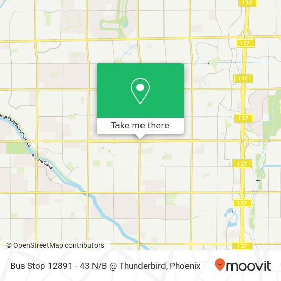 Bus Stop 12891 - 43 N / B @ Thunderbird map