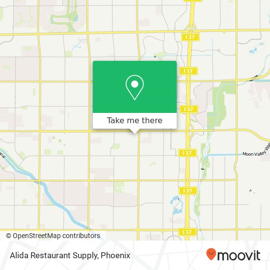 Alida Restaurant Supply map