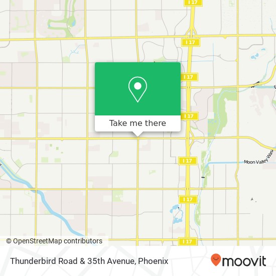 Thunderbird Road & 35th Avenue map