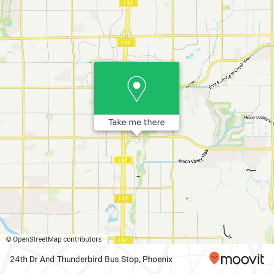 Mapa de 24th Dr And Thunderbird Bus Stop