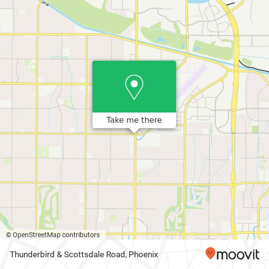 Thunderbird & Scottsdale Road map