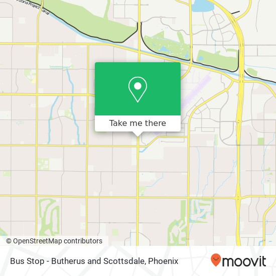 Bus Stop - Butherus and Scottsdale map