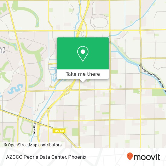 Mapa de AZCCC Peoria Data Center