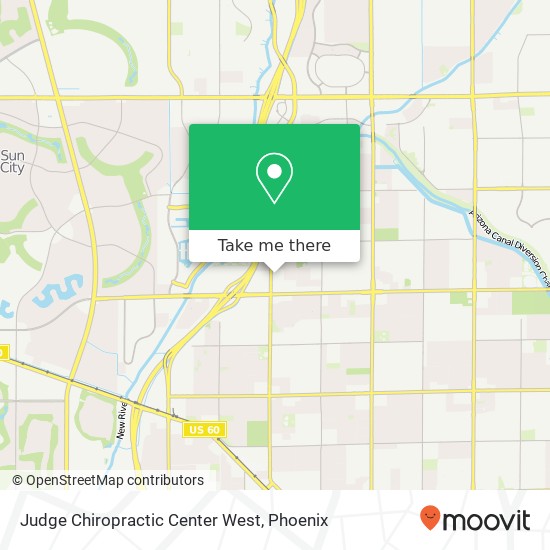 Judge Chiropractic Center West map