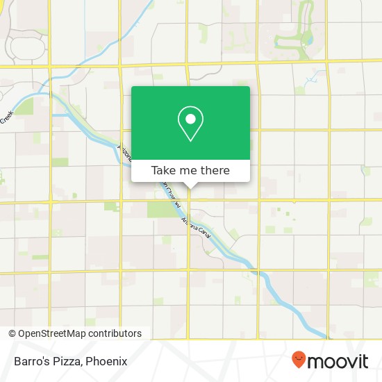 Barro's Pizza map