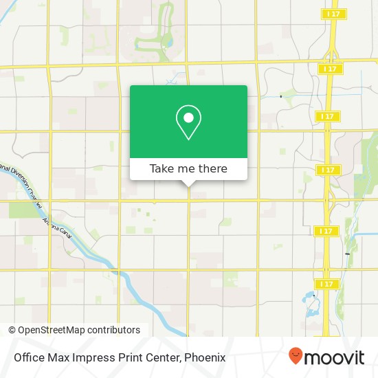 Office Max Impress Print Center map