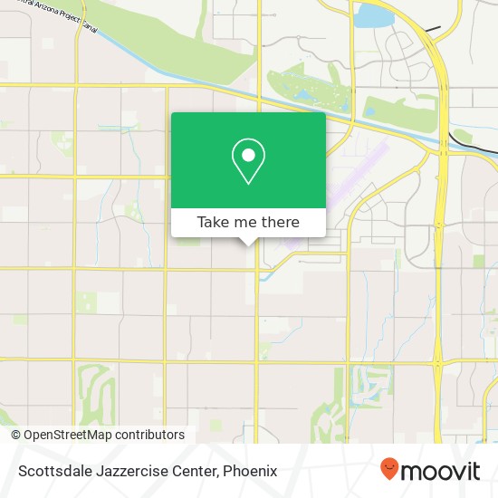Mapa de Scottsdale Jazzercise Center
