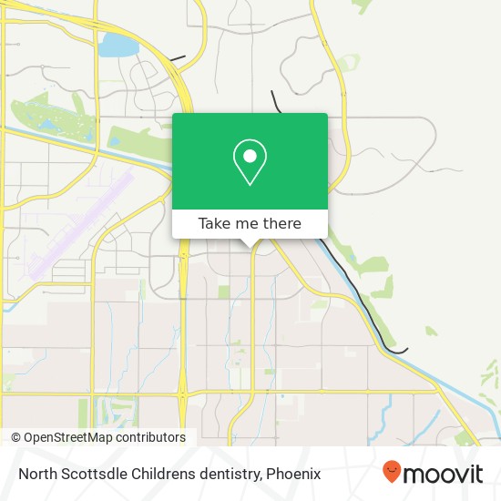 Mapa de North Scottsdle Childrens dentistry