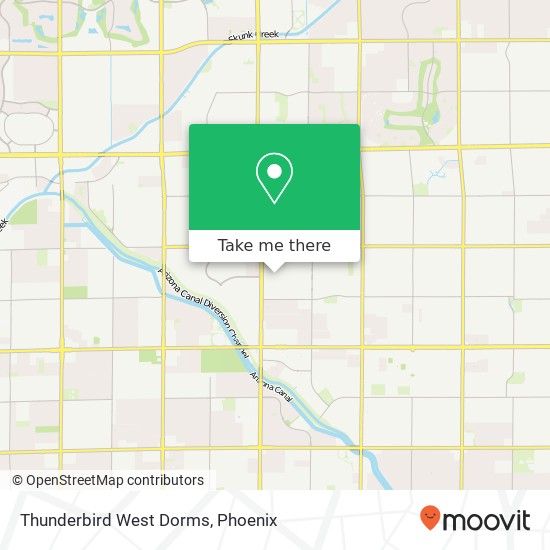 Mapa de Thunderbird West Dorms