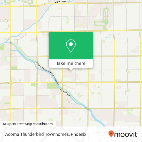 Acoma Thunderbird Townhomes map