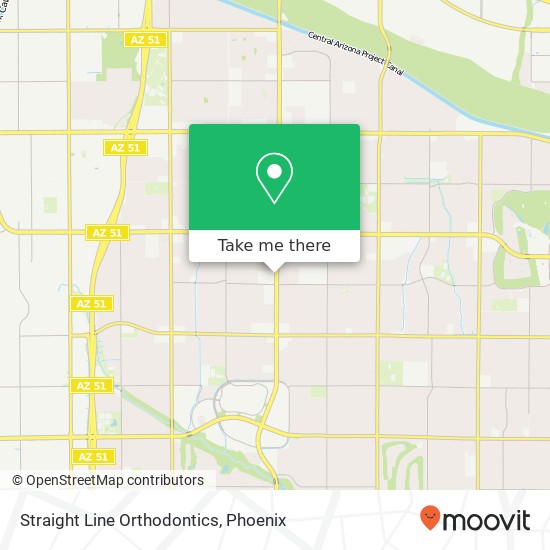 Straight Line Orthodontics map