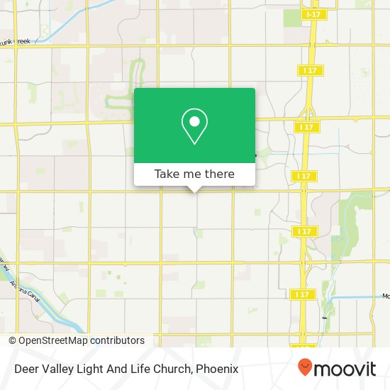 Deer Valley Light And Life Church map