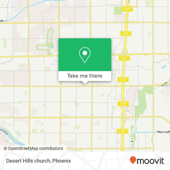 Desert Hills church map