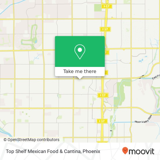 Top Shelf Mexican Food & Cantina map