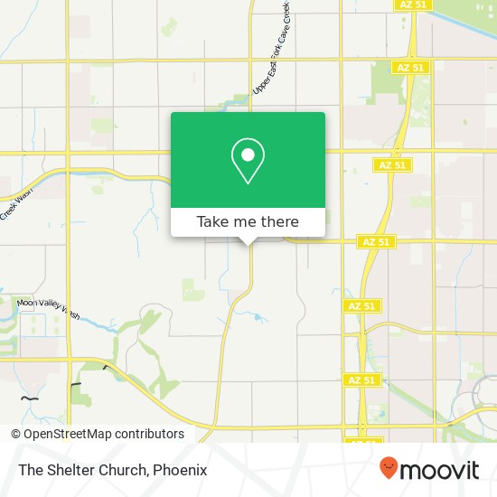 The Shelter Church map