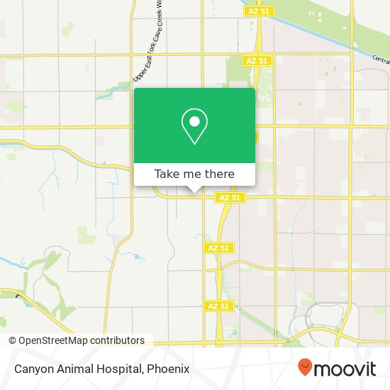 Canyon Animal Hospital map