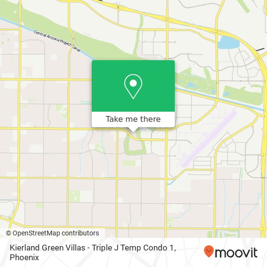 Mapa de Kierland Green Villas - Triple J Temp Condo 1