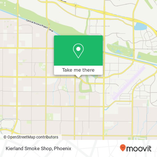 Mapa de Kierland Smoke Shop