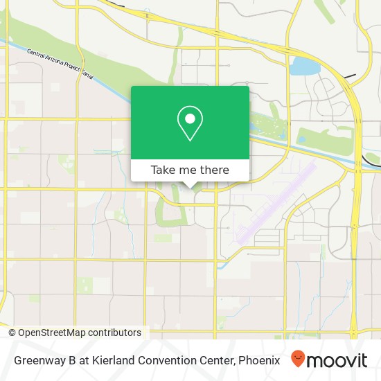 Mapa de Greenway B at Kierland Convention Center
