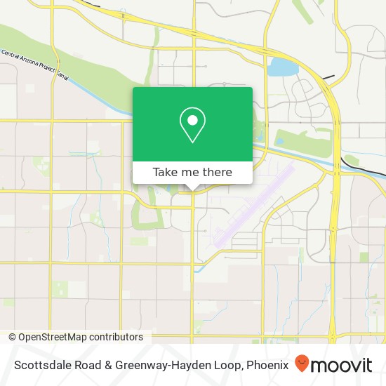 Mapa de Scottsdale Road & Greenway-Hayden Loop