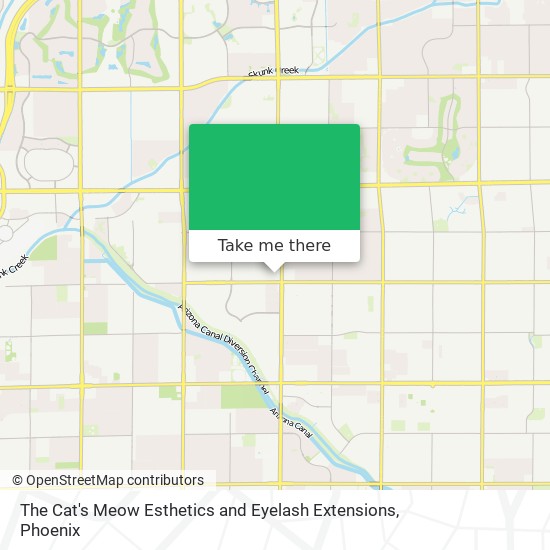 The Cat's Meow Esthetics and Eyelash Extensions map