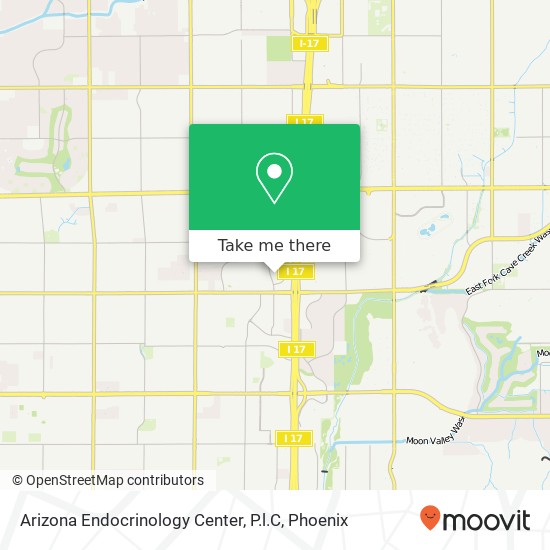 Arizona Endocrinology Center, P.l.C map