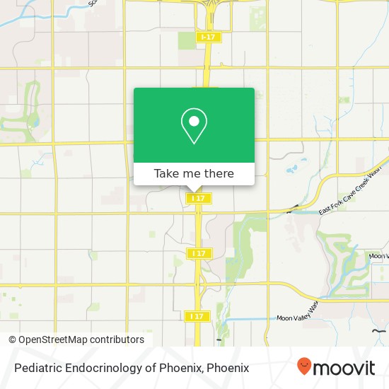 Pediatric Endocrinology of Phoenix map
