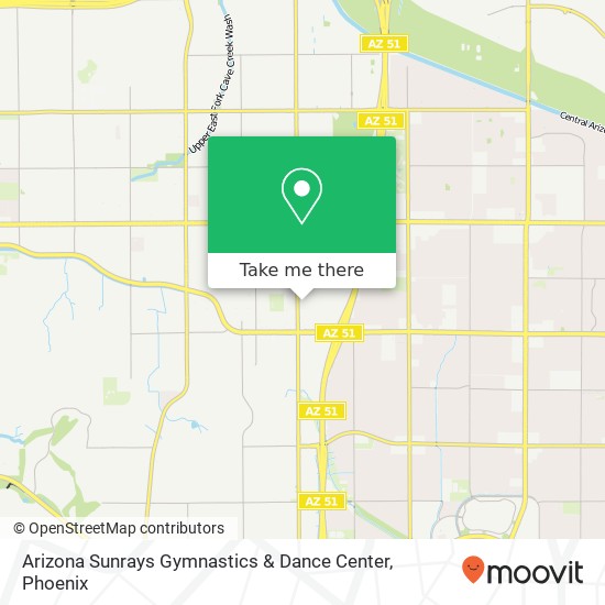 Arizona Sunrays Gymnastics & Dance Center map