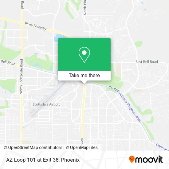 AZ Loop 101 at Exit 38 map
