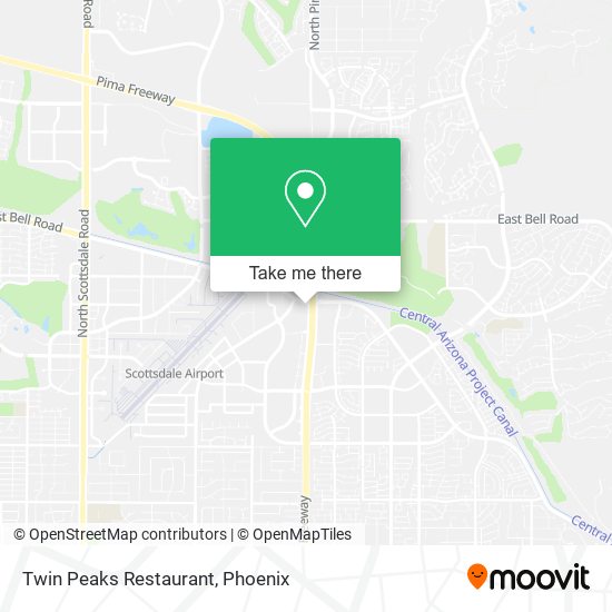 Mapa de Twin Peaks Restaurant