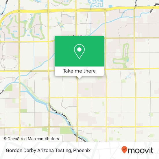 Mapa de Gordon Darby Arizona Testing