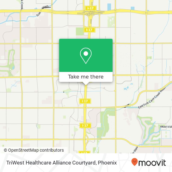Mapa de TriWest Healthcare Alliance Courtyard