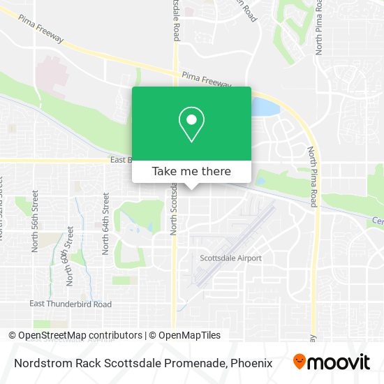 Nordstrom Rack Scottsdale Promenade map