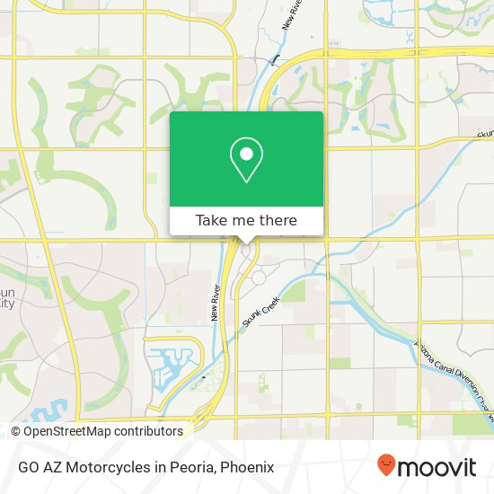 GO AZ Motorcycles in Peoria map