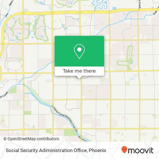 Mapa de Social Security Adiministration Office