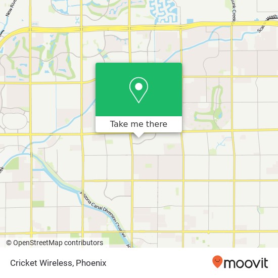 Mapa de Cricket Wireless