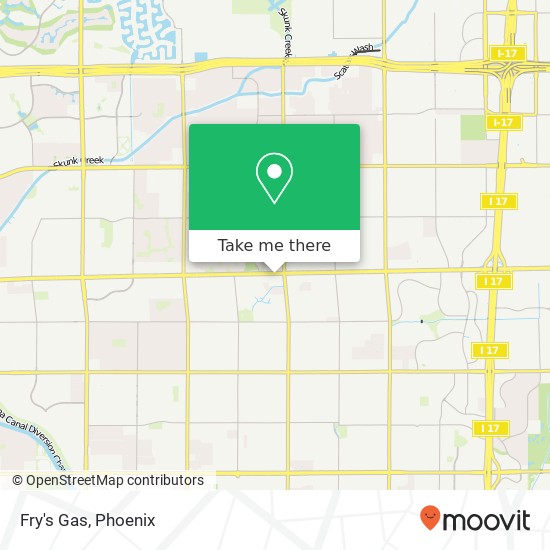 Fry's Gas map