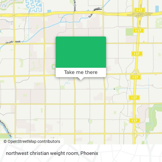 Mapa de northwest christian weight room