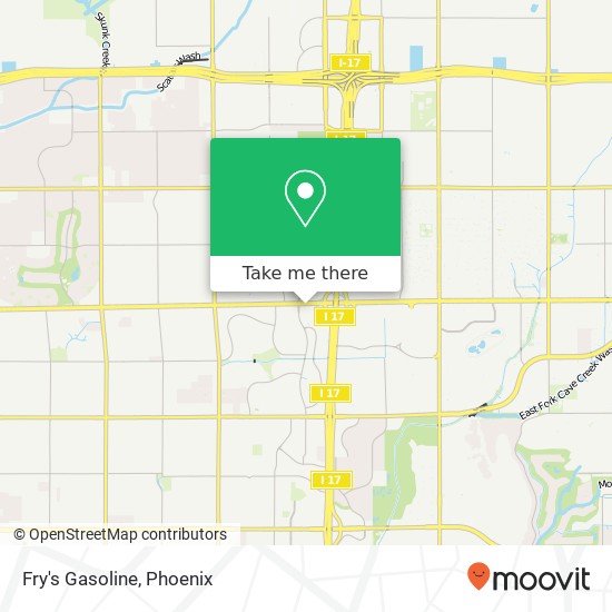 Fry's Gasoline map