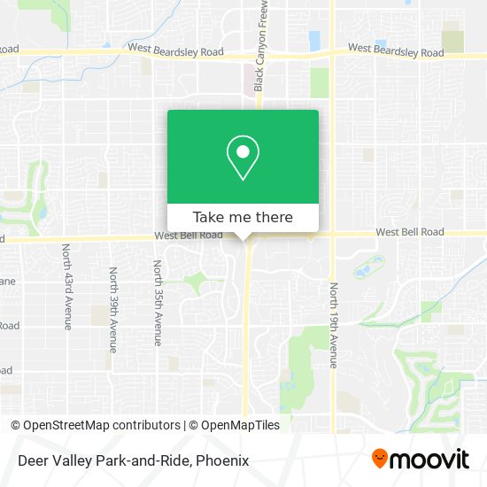 Deer Valley Park-and-Ride map