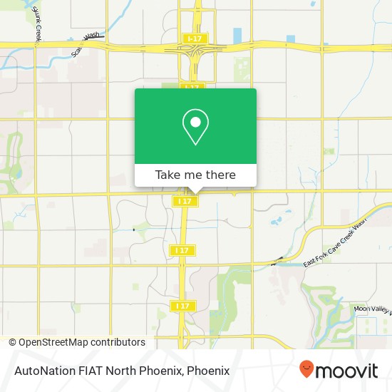 Mapa de AutoNation FIAT North Phoenix