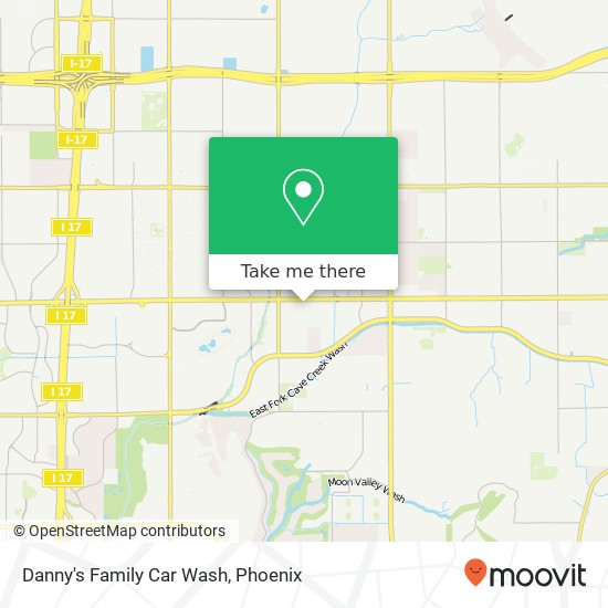 Danny's Family Car Wash map