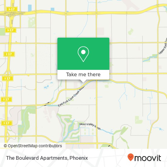 The Boulevard Apartments map